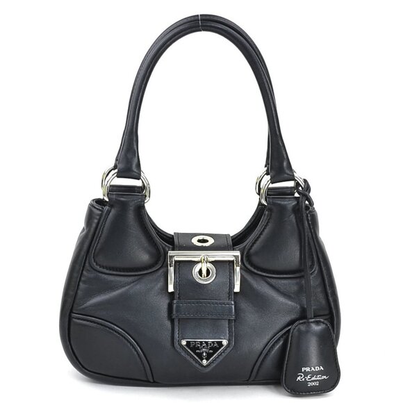 Prada Black Nappa Leather Re-Edition 2002 Moon Bag - Picture 2 of 6